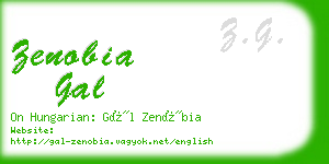 zenobia gal business card
